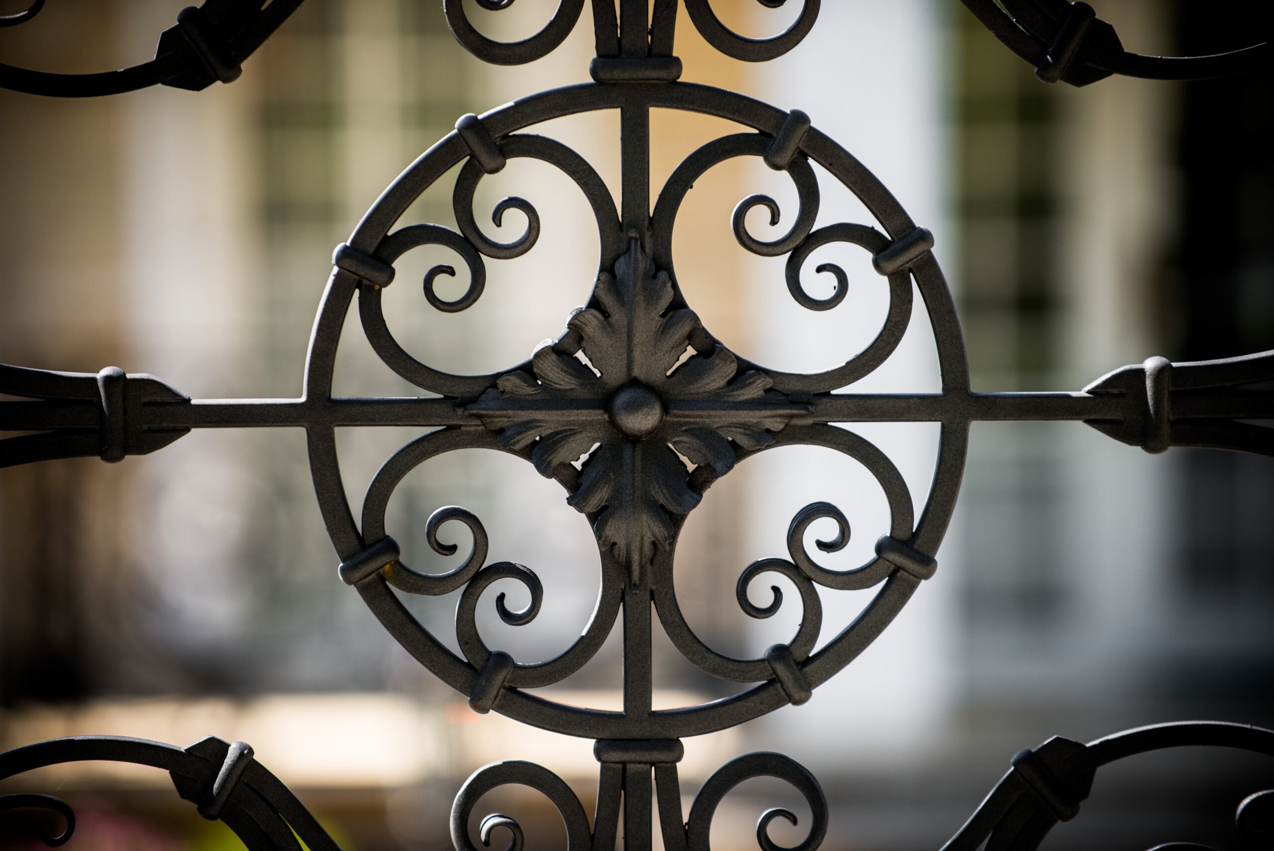 forged fence beautiful pattern metal parts gate